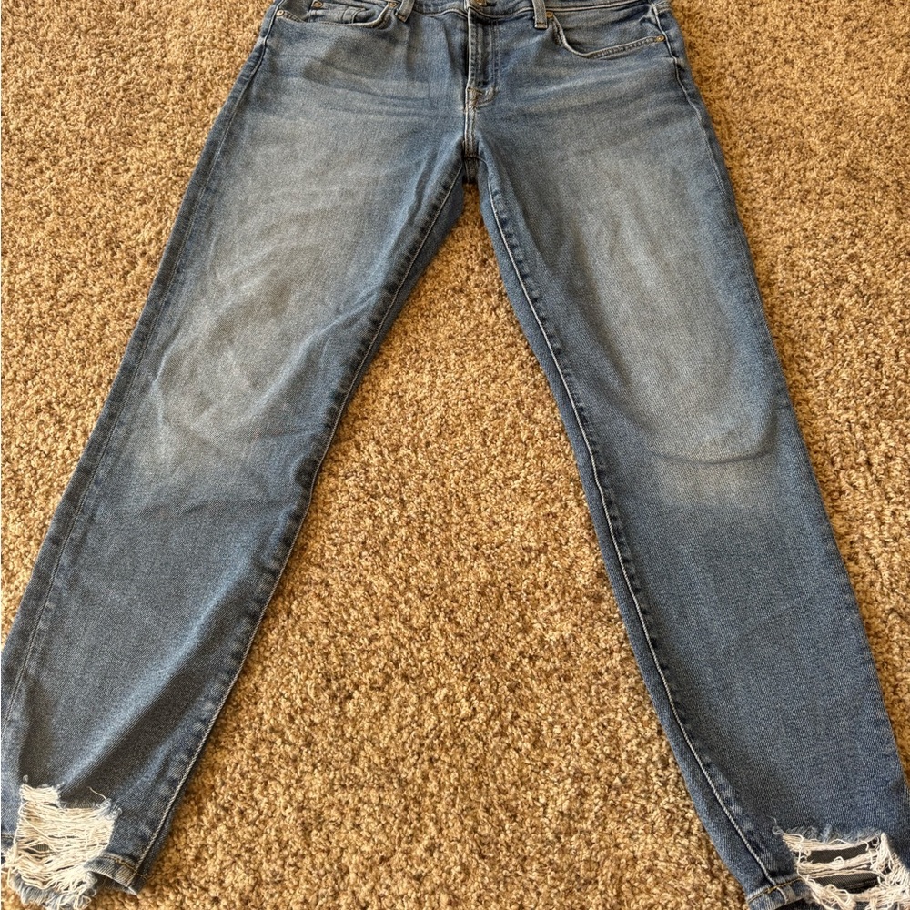 7 For All Mankind Roxanne Ankle Jeans - Blue size 32